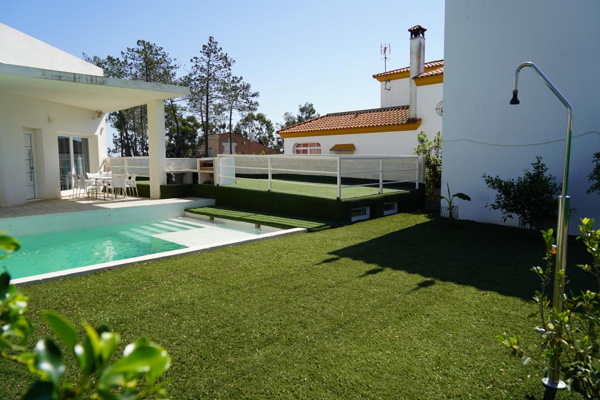 Chalet blanco con piscina privada Isla Cristina Exterior foto